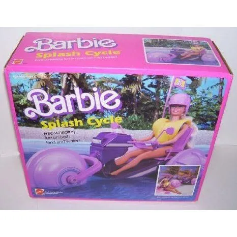 1985 Barbie(バービー) Doll Splash Cycle Vehicle ドール 人形 フィギュア