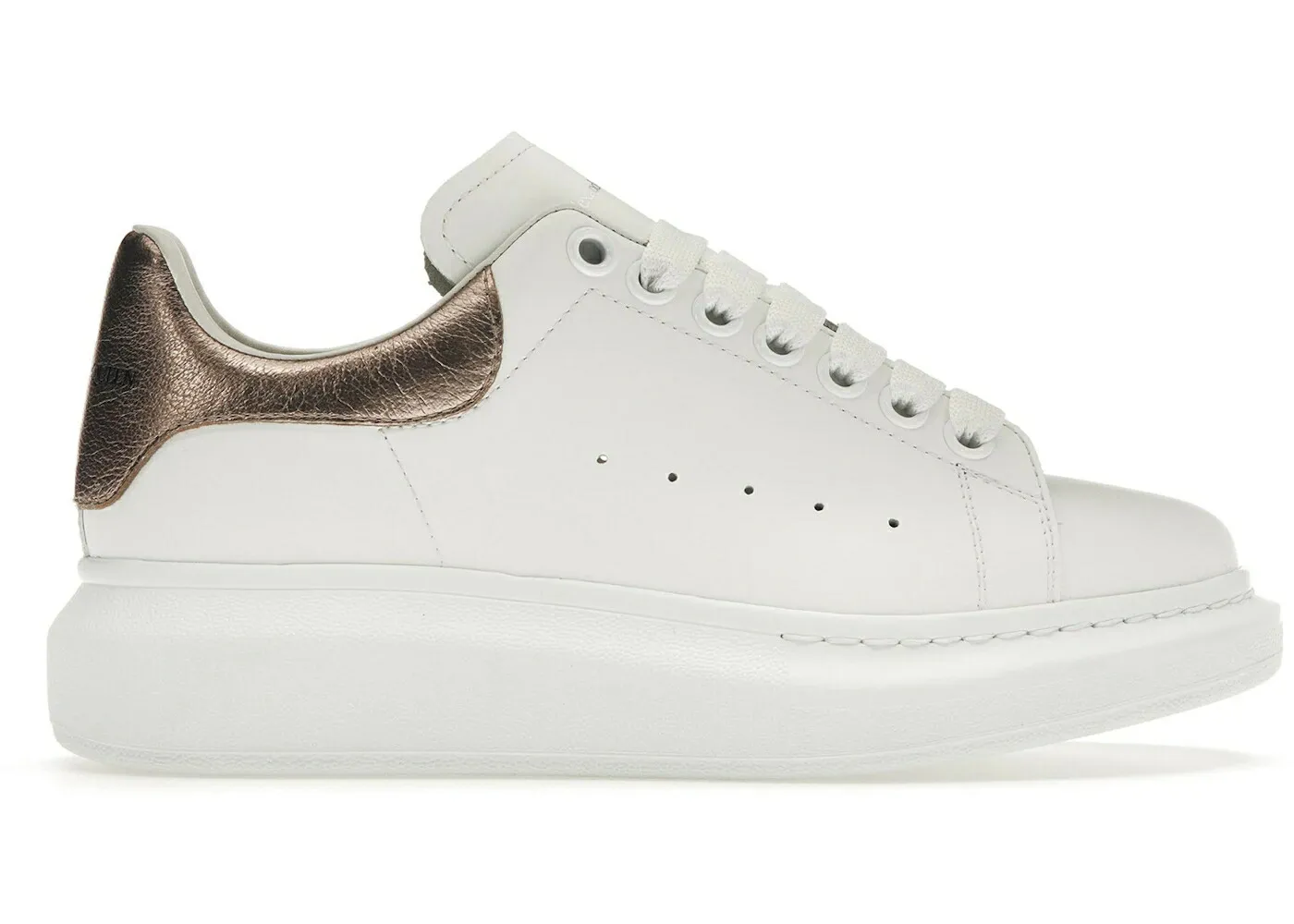 アレキサンダーマックイーン 白色 ホワイト ローズ ゴールド WOMEN スニーカー レディース ALEXANDER MCQUEEN ALEXANDER MCQUEEN OVERSIZED WHITE ROSE GOLD (WOMEN) / WHITE ROSE GOLD