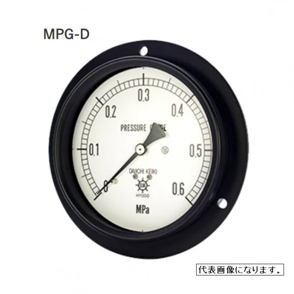 MPG金属密閉型圧力計 SUS製  MPG-DVUR1/4 60X0.3MPA-SUS 1個