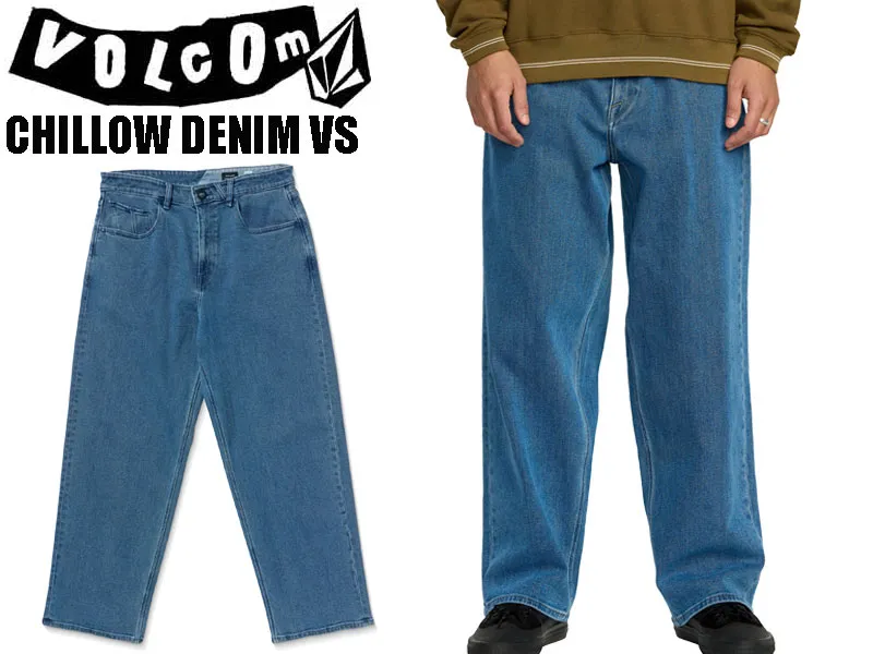 VOLCOM ボルコム ヴォルコム 日本正規品 ジーンズ デニム ボトム パンツ a1932500 CHILLOW DENIM VS スケボー サーフィン スノーボード ファッション ジーパン メンズ 男性 男性用 人気