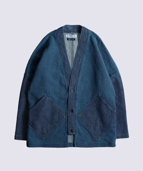 コート ジャケット 「FDMTL」INDIGO CARDIGAN 3YR WASH メンズ