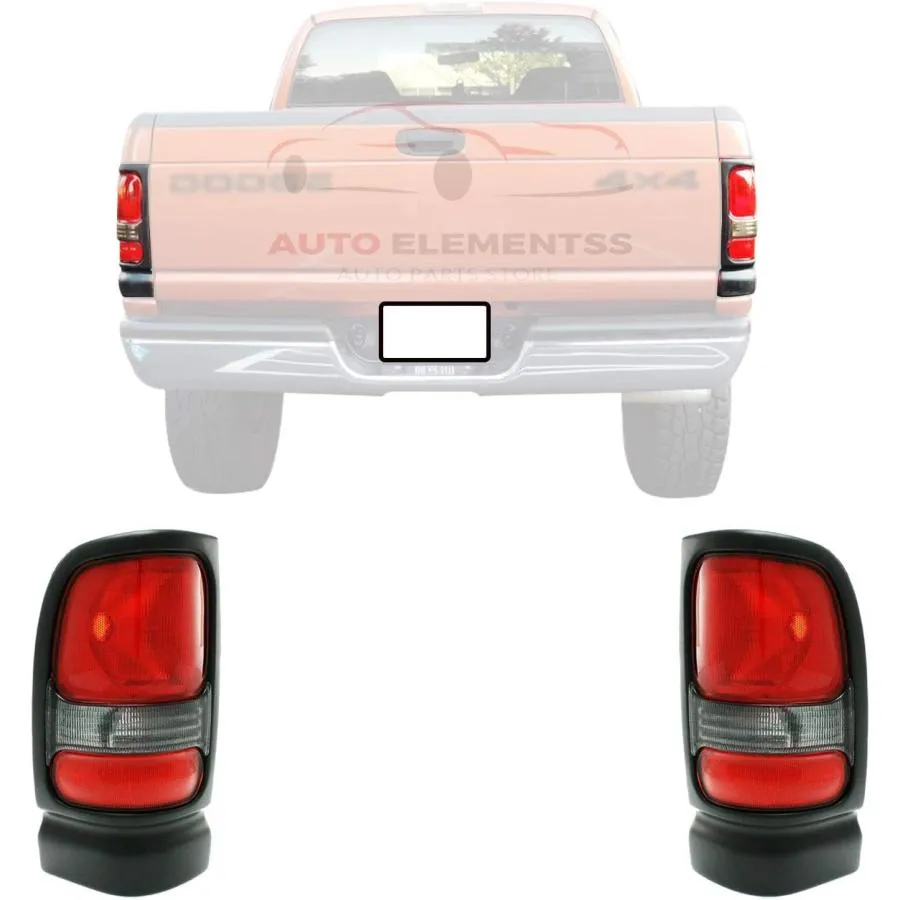 【並行輸入品】Autoelements リアテールランプレンズ\u0026ハウジング 右助手席\u0026左運転席側 1994-2001 Dodge Ram 1500 /