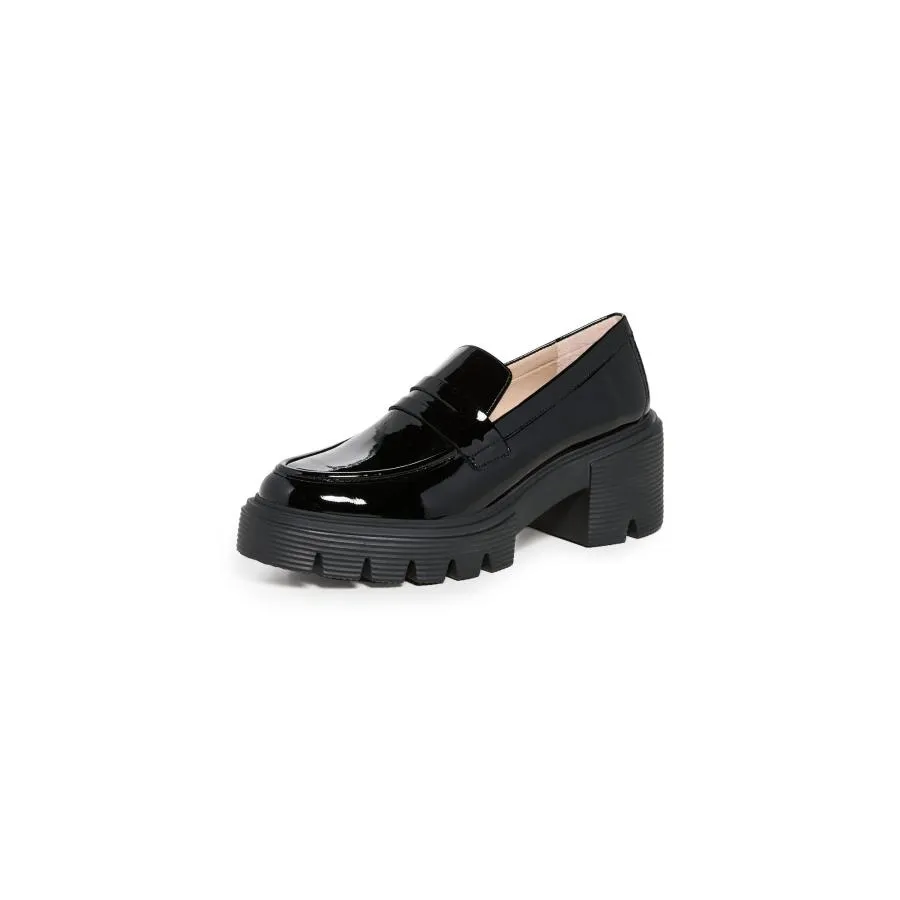 【並行輸入品】Stuart Weitzman ソーホーローファー, ブラック, 24 Stuart Weitzman Women's Soho