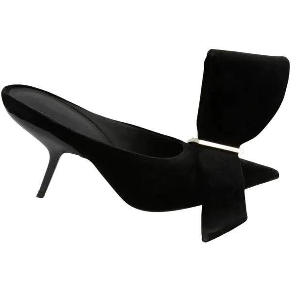 Ferragamo フェラガモ レディース スニーカー Ferragamo Emii 85 Mules Black Silver (Women's) 【サイズ US_5(22.0cm)】