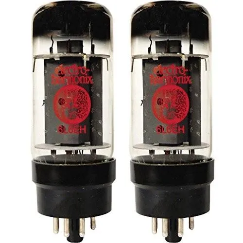 真空管 ギター・ベース アンプ 6L6EHPL PAIR Electro-Harmonix 6L6EH Power Vacuum Tube, Platinum Matc