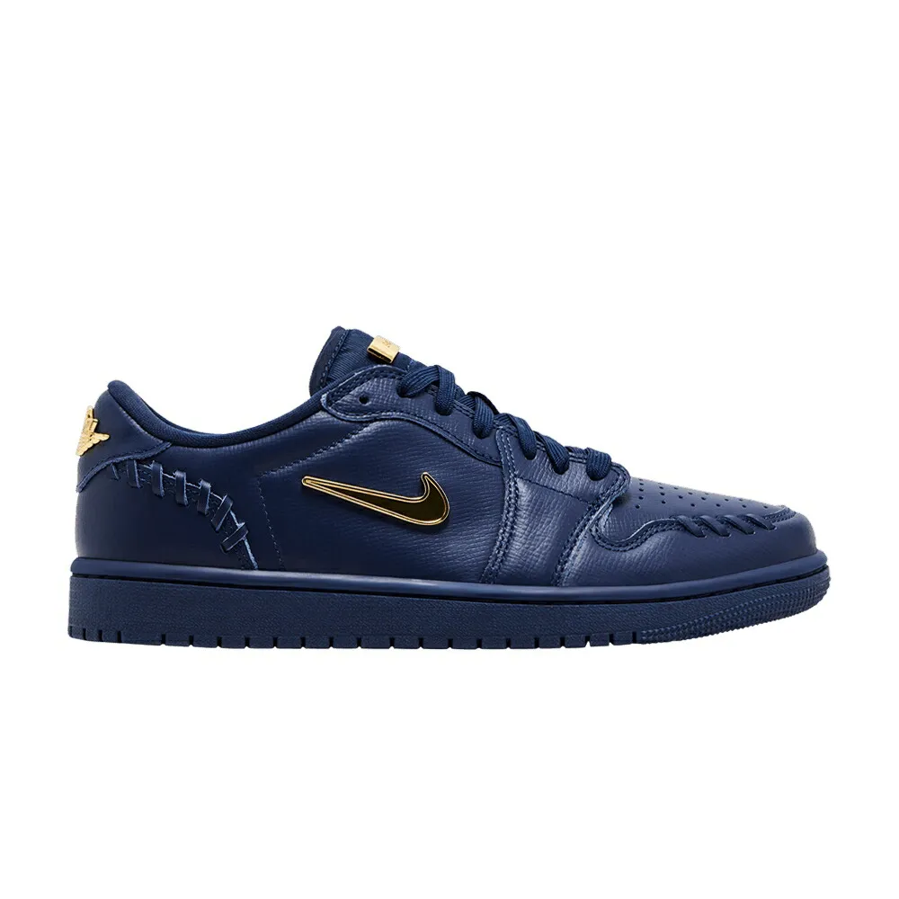 ナイキ 紺色 ネイビー ゴールド エアジョーダン MIDNIGHT NAVY スニーカー レディース AIR JORDAN WMNS AIR JORDAN 1 LOW METHOD OF MAKE / MIDNIGHT NAVY METALLIC GOLD
