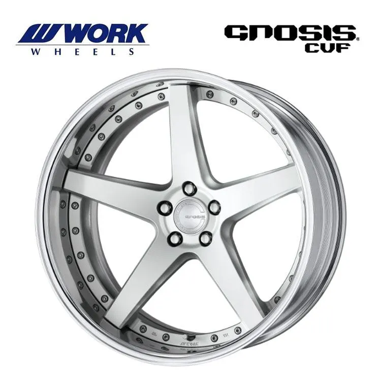 19インチ 5H112 8J 8J+6〜−18 5穴 ホイール 【1本単品 新品】 マットシルバー GNOSIS CVF FULL REVERSE ディープコンケイブ STANDARD Hdisk