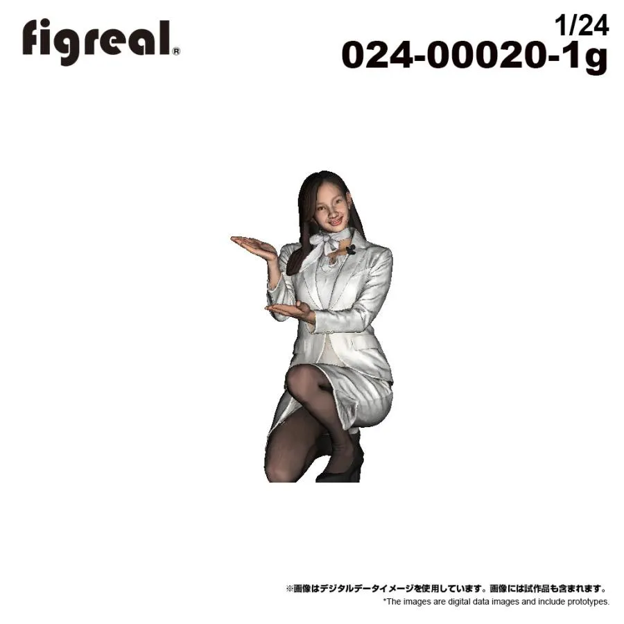 figreal 1/24 はたらくお姉さんB07 彩色済みフィギュア 024-00020-1g
