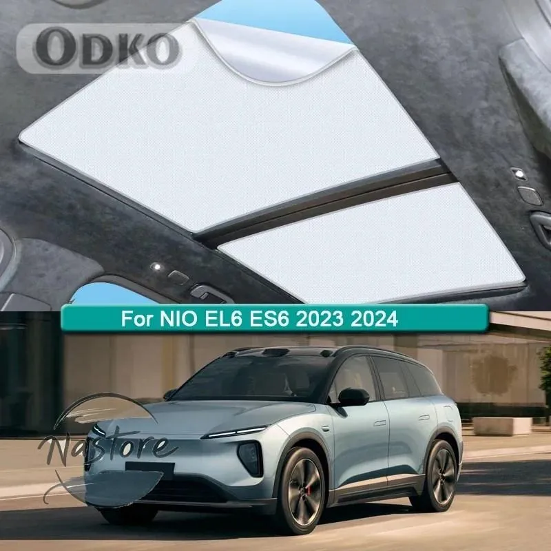 並行輸入品 el6 アクセサリー カスタム nio es6 2023 2024 ルーフサンシェード 静電吸着サンルーフサンシェード カスタムパーツ 部品 アクセサリー
