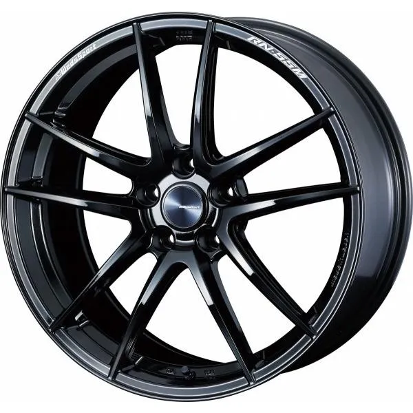ウェッズ Weds Sport ウェッズスポーツ RN55M FACE F 18インチ  8.5J  +52 5穴 PCD114.3 GLOSS BLACK (グロスブラック) ホイール 1本