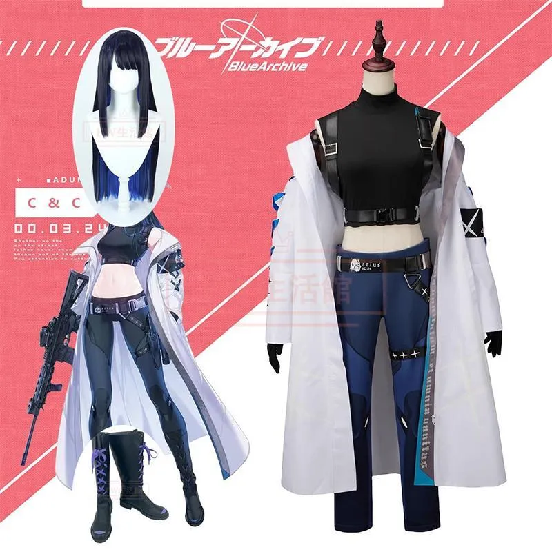ブルーアーカイブ-Blue Archive- 錠前サオリコスプレ衣装 ウィッグ 靴 コスチューム 演出服 アニメ ゲーム ハロウィン cosplay 変装