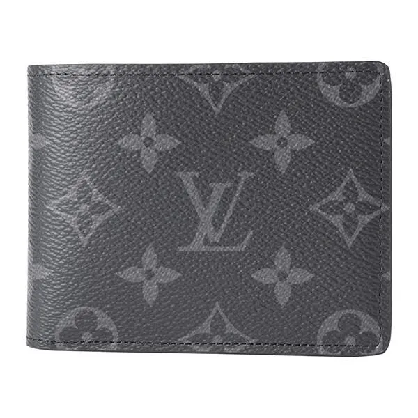 並行輸入 ルイヴィトン 2つ折り財布 Louis Vuitton モノグラム・エクリプス スレンダーウォレット M62294メンズ グレー 爆買