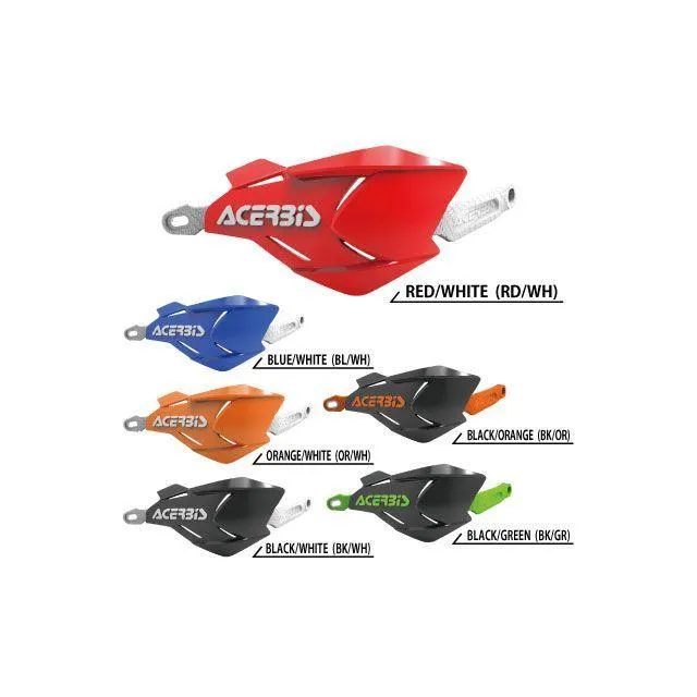 ACERBIS 汎用 ハンドル周辺パーツ AC-22397 X-FACTORYハンドガード（レッド×ホワイト） アチェルビス