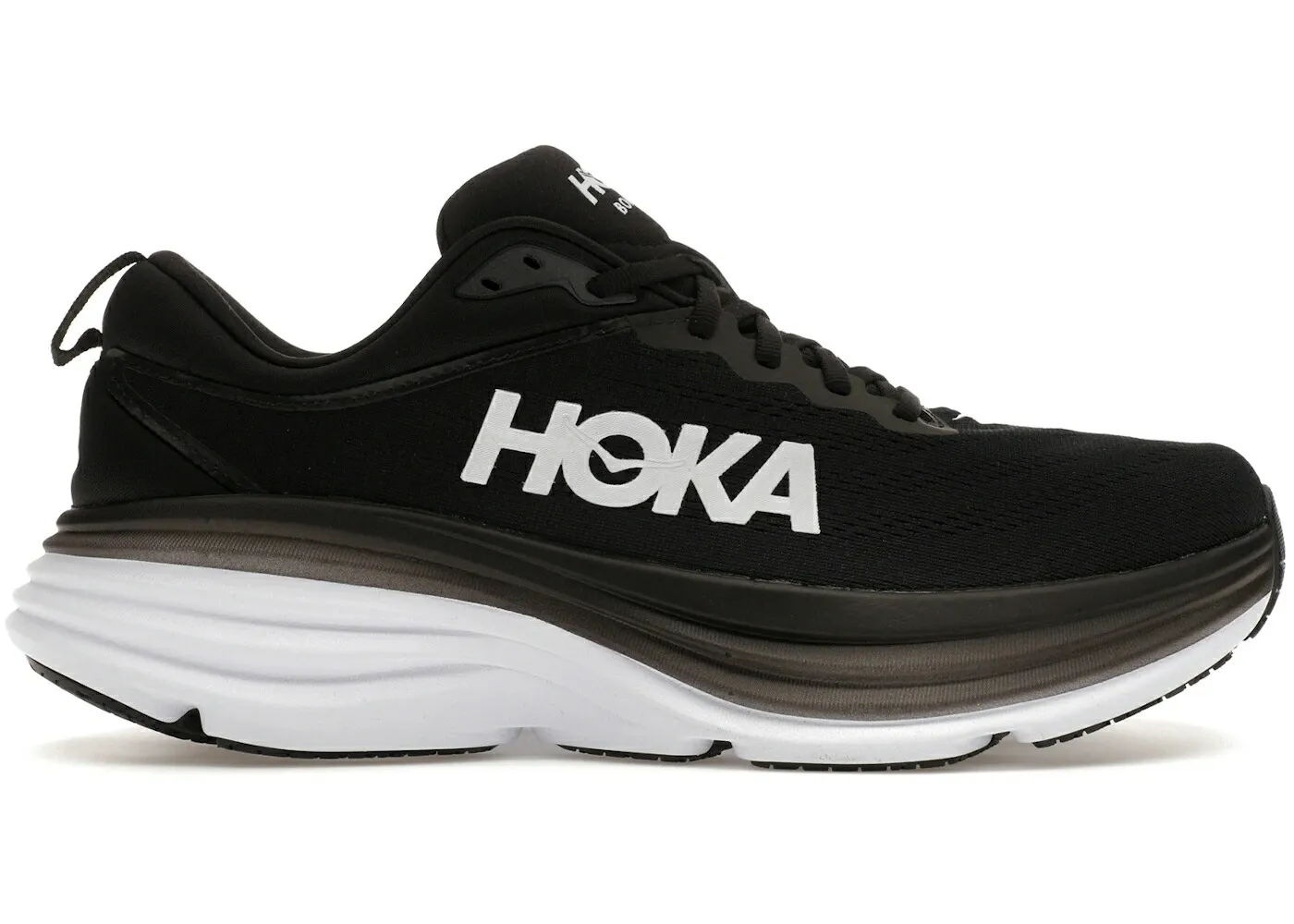 ホカオネオネ 黒色 ブラック 白色 ホワイト スニーカー メンズ HOKA ONE ONE HOKA ONE BONDI 8 BLACK WHITE / BLACK WHITE