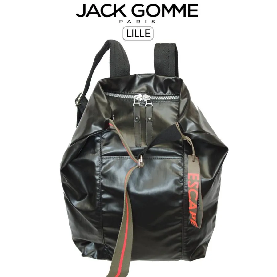 Jack Gomme ジャックゴム LILLE 【NOIR ブラック】2WAY リュック ショルダー