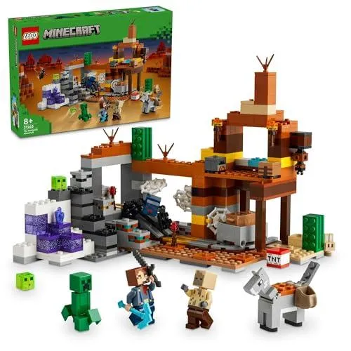 レゴ(LEGO) マインクラフト 荒野の廃坑 おもちゃ 玩具 誕生日 プレゼント ブロック 男の子 女の子 子供 8歳 9歳 10歳 小学生 マイクラ Minecraft グ