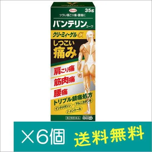 バンテリンコーワクリーミィーゲルα 35g×6個【第2類医薬品】