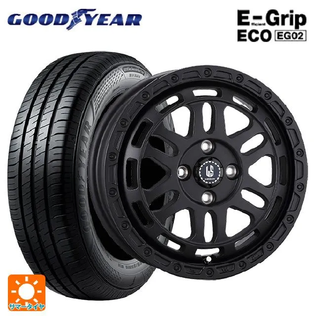 送料無料 サマータイヤホイールセット 175/70R14 84S グッドイヤー エフィシェントグリップ エコ EG02 阿部商会 ラ・ストラーダ ディ