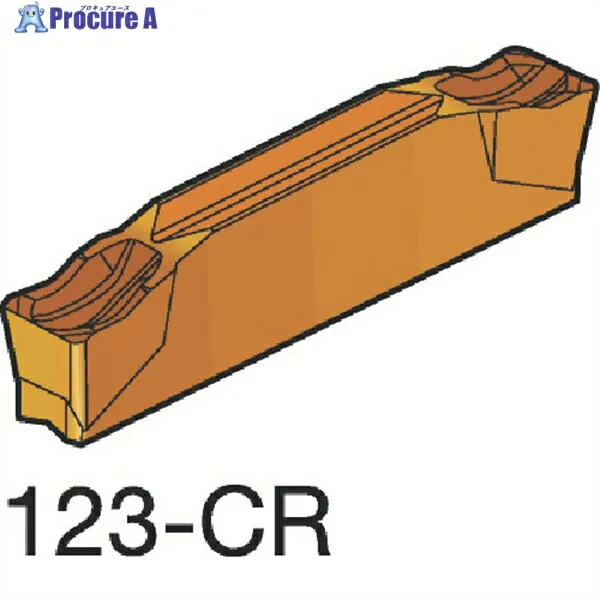 SANDVIK コロカット1・2 突切り加工用チップ(320) 1105 N123G2-0300-0003-CR  1105 (320) 10個 ▼339-3020  ●KO521