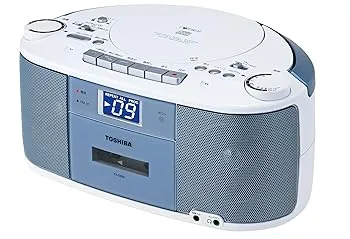 【中古】(良い)TOSHIBA CDラジオカセットレコーダー CUTEBEAT ブルー TY-CDS5(L)