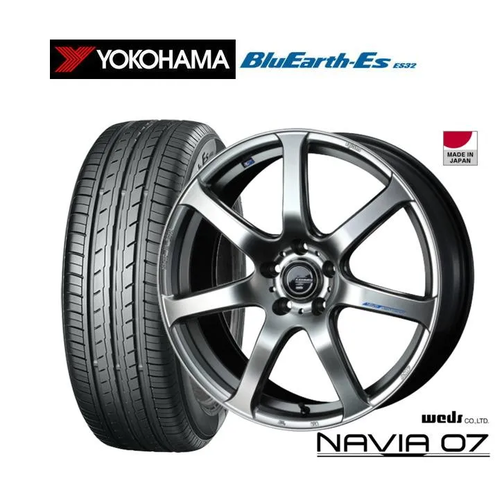 サマータイヤ ホイール4本セット ウェッズ レオニス ナヴィア07 ヨコハマ BluEarth-ES ブルーアースイーエス ES32 225/35R19