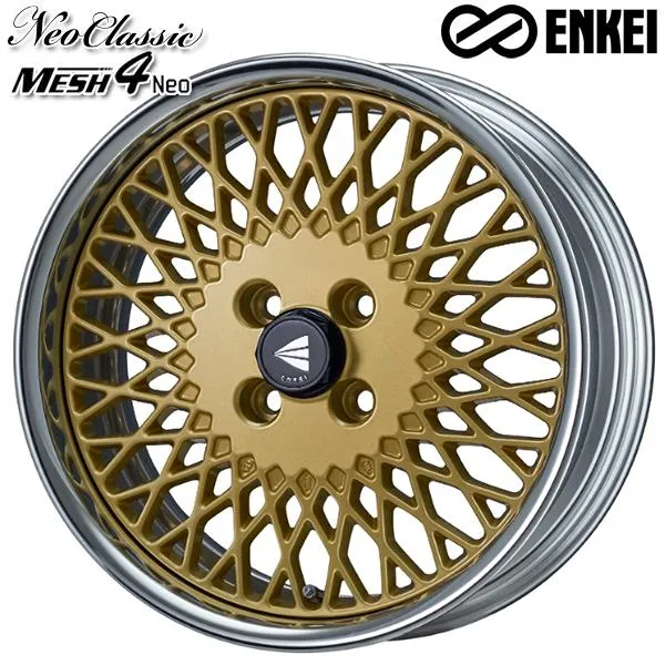 サマータイヤ ホイールセット 195/50R16インチ 4H100 ENKEI エンケイ メッシュ4 (Hi Disk) GO ブリヂストン ニューノ
