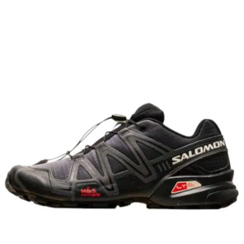 サロモン 黒色 ブラック 赤 レッド DUAL AURA スニーカー メンズ SALOMON SPEEDCROSS 3 478442 / BLACK VANILLA ICE FIERY RED