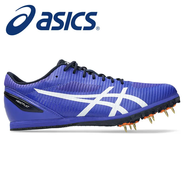 【 2026年 春夏モデル】【 アシックス  asics 】【 シューズ 靴 】 スパイク HEATFLAT ヒートフラット 12 メンズ レディース 男女兼用 2E 短距離 中距離 ハードル 跳躍種目 1093A195 (401) コバルトバースト/ホワイト [260419][amz] 父の日