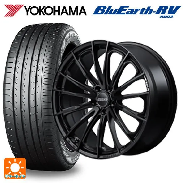 送料無料 サマータイヤホイール 4本セット 225/45R19 96W XL ヨコハマ ブルーアース RV03 レイズ ベルサス ヴォウジェ SE 1