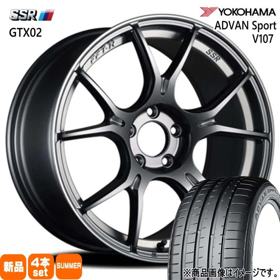 T33 エクストレイル  ヨコハマ 235/55R19 105Y XL ADVAN Sport V107 夏用 サマータイヤ GTX02 19インチ