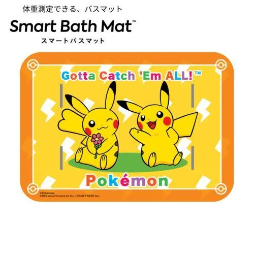 issin スマートバスマット 体組成計モデル ピカチュウ ポケモンコラボモデル 体重が計れるバスマット