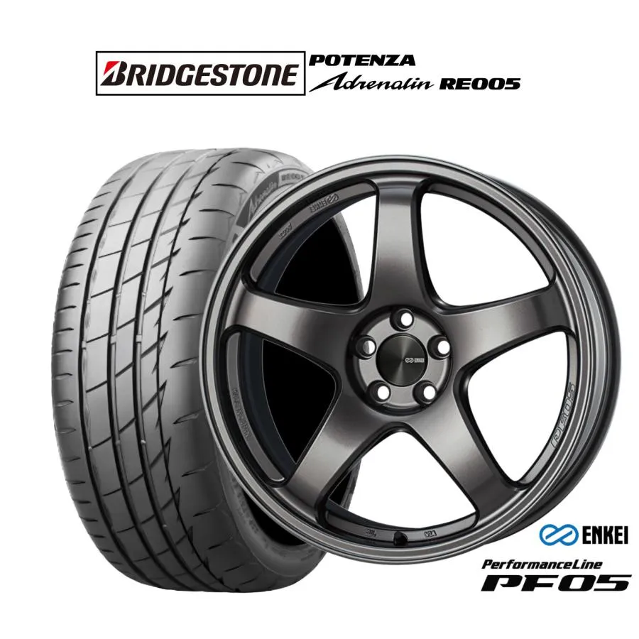 サマータイヤ ホイール4本セット エンケイ PF05 ブリヂストン POTENZA ポテンザ Adrenalin(アドレナリン) RE005 225/40R18