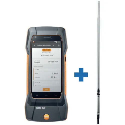 【別途送料あり】テストー（testo） ｔｅｓｔｏ４００ ＋ Ｐｔ１００ ガラス被覆ラボ用温度プローブ 【品番：TD20-400-14】
