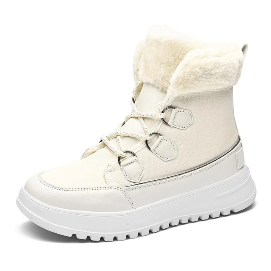 【並行輸入品】LEADER SHOW Women's Snow Boots Winter Lace Up Outdoor Booties Fu