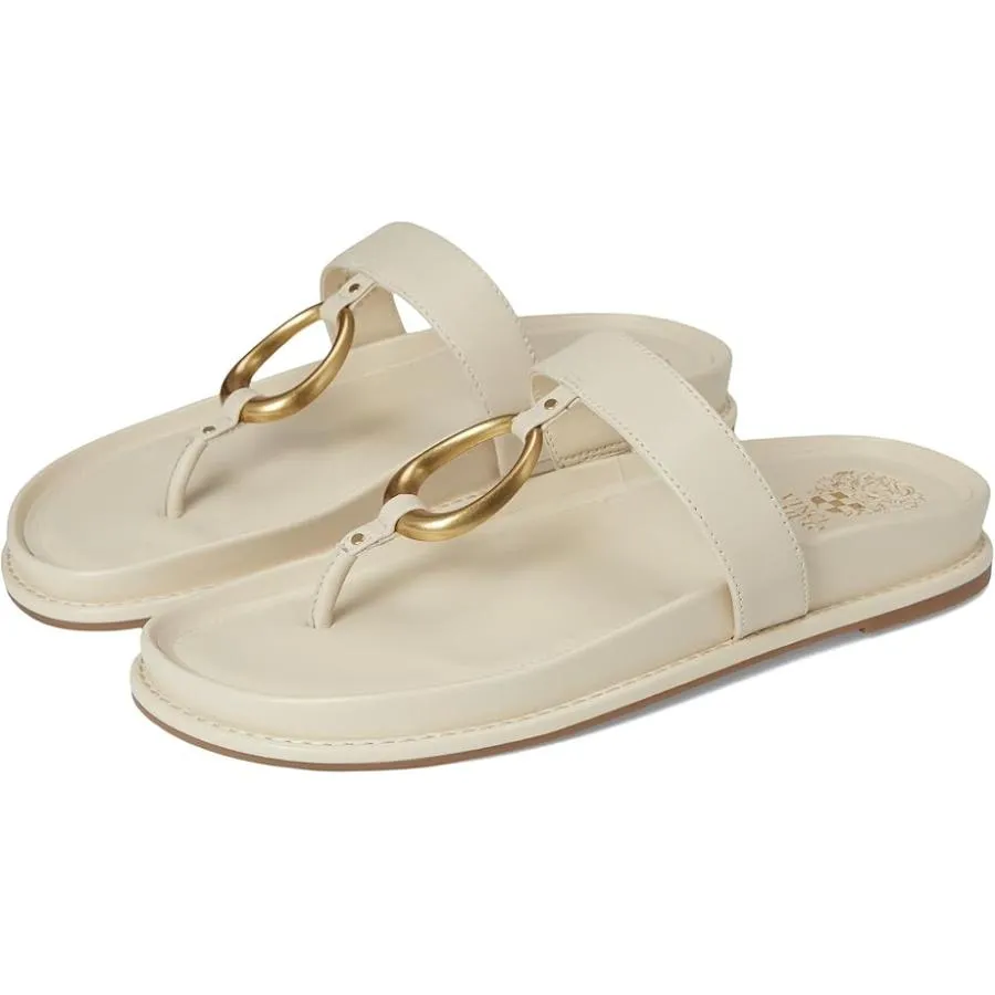 ヴィンスカムート Vince Camuto Genri O-Ring Thong スライド Sandals レディース サンダル Panna Crem