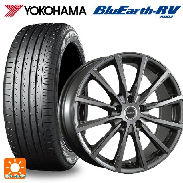 送料無料 サマータイヤホイール 4本セット 215/60R17 96H ヨコハマ ブルーアース RV03 # ブリヂストン バルミナ AR12 17-