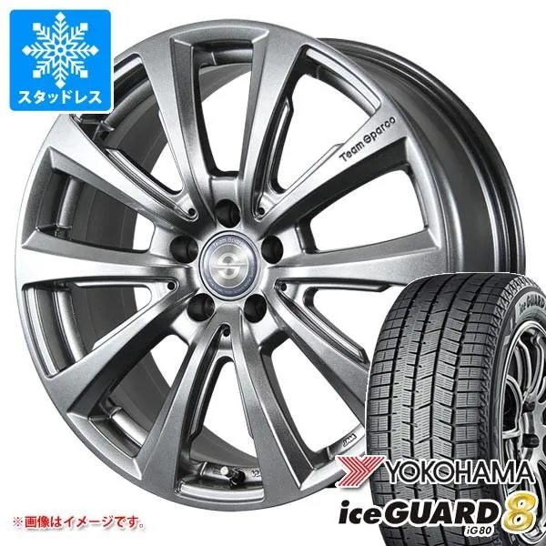 アルファロメオ トナーレ AV系用 スタッドレス ヨコハマ アイスガードエイト iG80 235/50R18 101Q XL IG80A チームスパルコ ヴァローザ ver.02