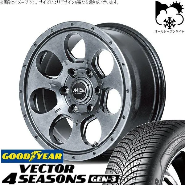 カローラクロス 215/65R16 オールシーズン | ベクター4シーズンズ GEN-3 \u0026 MIDホイール マッドエージェント 16インチ 5穴114.3