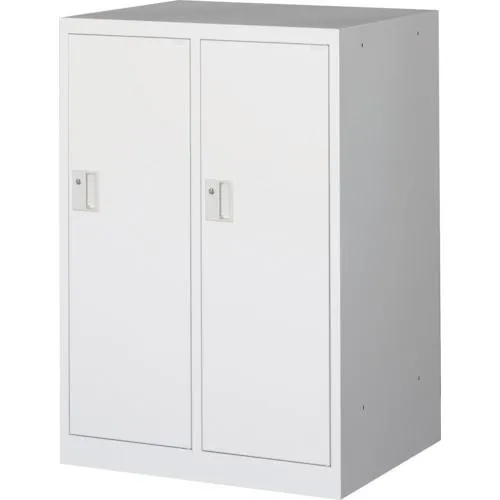 (大型) TRUSCO 454-0824 MLK2-W ミニロッカー 2連用 ホワイト 4540824