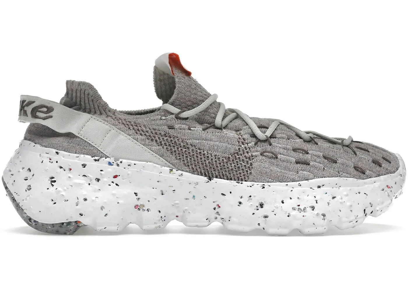 ナイキ 白色 ホワイト 橙 オレンジ オリーブ スニーカー メンズ NIKE SPACE HIPPIE 04 LIGHT BONE / LIGHT BONE WHITE ORANGE OLIVE