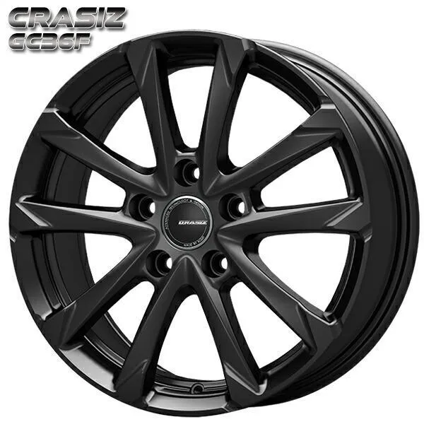 KOSEI コーセイ クレイシズ GC36F 17インチ 6.0J 5H100 +40 グロッシーブラック アルミホイール単品 1本 4本以上送料無料