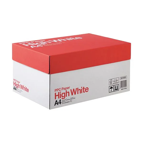 (まとめ) PPC PAPER High WhiteA4 1箱(5000枚:500枚×10冊)  【×5セット】(メーカー直送)