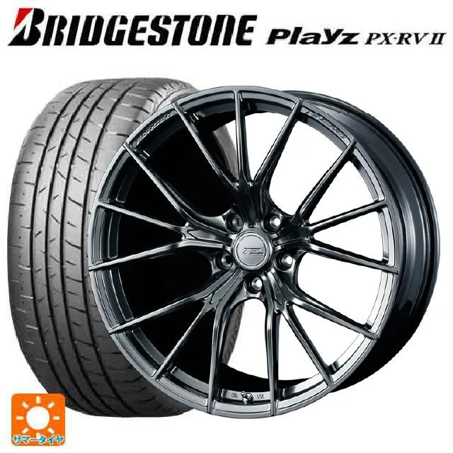 送料無料 サマータイヤホイール 4本セット 245/40R20 99W XL ブリヂストン プレイズ PX-RV2 正規品 ウェッズ エフゼロ FZ-