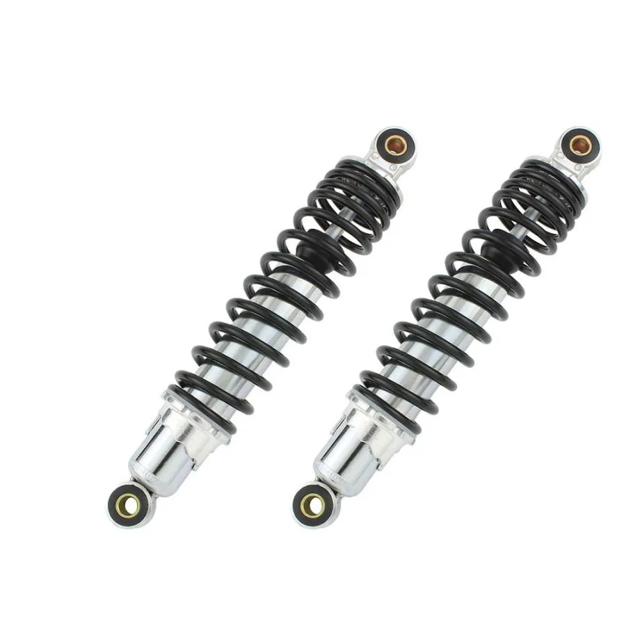 モンキー/ゴリラ(12V/AB27-1000001-)用リアショック Type-1 (280mm/メッキボディ×ブラックスプリング)＿シフトアップ