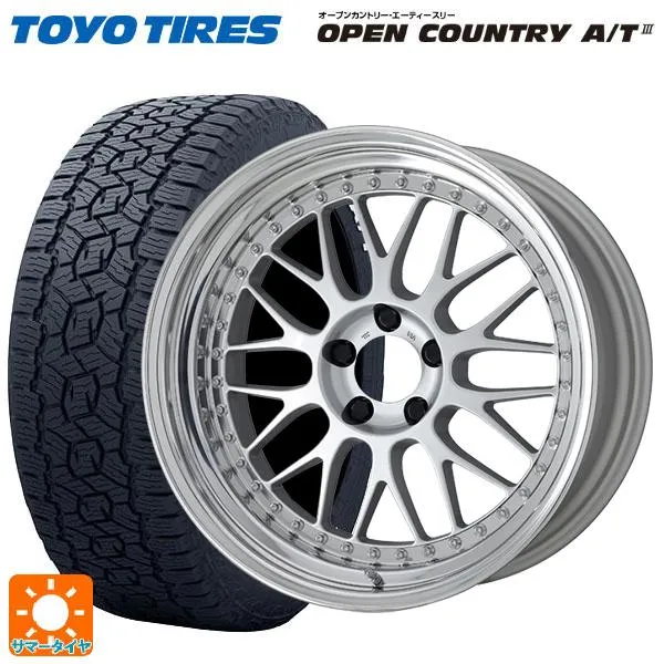 トヨタ bZ4X(11/15系)用 235/60R18 103H トーヨー オープンカントリー AT3 ホワイトレター マイスター M1 3ピース