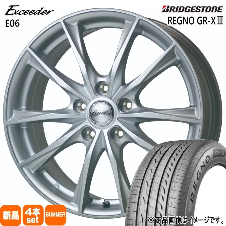 225/50R18 95W ブリヂストン REGNO GR-X3 夏用 サマータイヤ Exceeder E06 トヨタ専用 エスティマ  18インチ
