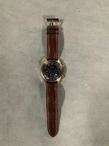 【送料無料】腕時計 メンズブラウンレザークロノグラフウォッチguess mens pursuit brown leather chronograph watch
