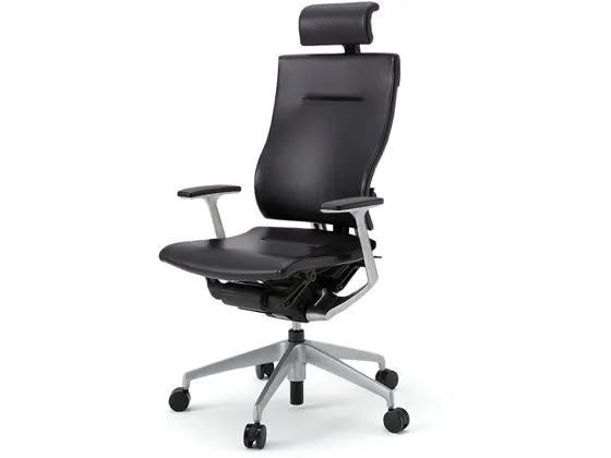 【レビュー投稿で100円OFFクーポン】【メーカー直送】イトーキ スピーナチェア レザー ヘッド付 本体シルバー T型肘 ブラック【代引不可】【組立・設置・送料無料】肘付き 固定肘タイプ レザーチェア オフィスチェア オフィス家具