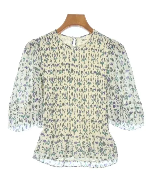 MARANT ETOILE マランエトワールブラウス レディース 34(XS位) 白x緑x紫(総柄)【中古】【古着】