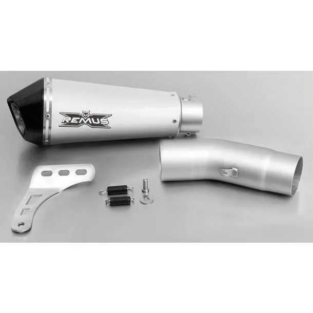 REMUS レムス Hypercone，Slip On，Muffler With Connecting Tube No Cat，Titanium，65 mm，Without EC Homologation スリップオンマフラー マフラー